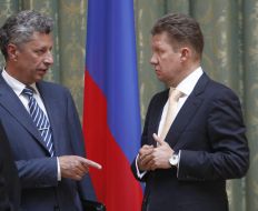 Aleksey Miller and Yuriy Boyko