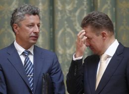 Aleksey Miller and Yuriy Boyko