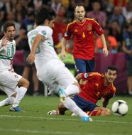 Andres Iniesta and Pedro Rodriguez