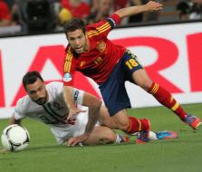 Hugo Almeida and Jordi Alba