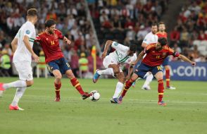 Nani, Xabi Alonso  and Jordi Alba