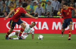 Nani, Alvaro Arbeloa and Jesus Navas