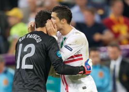 Cristiano Ronaldo and Rui Patricio