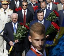 Nikolay Azarov and Viktor Yanukovich