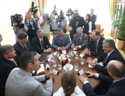 Meeting of Bronisław Komorowski with the leaders of opposition