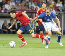 David Silva and Leonardo Bonucci