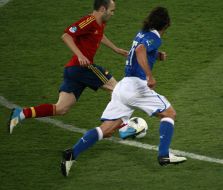 Andres Iniesta and Andrea Pirlo