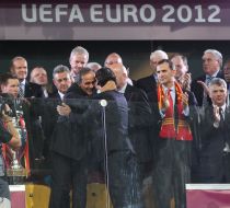 Michel Platini and Cesare Prandelli