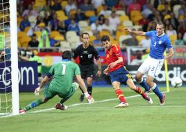 Игровой момент матча