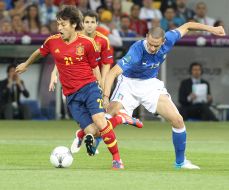 David Silva and Leonardo Bonucci