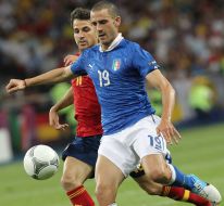 Sergio Busquets and Mario Balotelli