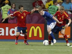 Jordi Alba, Fernando Torres and Ignazio Abate