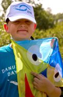 Участник конкурса воздушных змеев