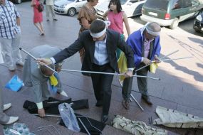 Vladimir Moysik, Vyacheslav Kirilenko and Ivan Stoyko