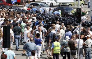 Participants of the mass meeting