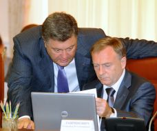 Александр Лавринович и Петр Порошенко