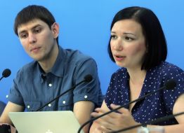 Olga Ayvazovskaya and Aleksandr Neberikut