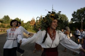 Participants of celebration of Kupala day