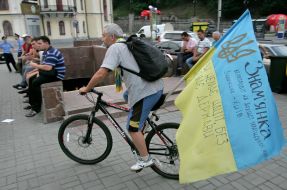 Participant of cycle race 