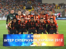The players of FС "Shakhter" (Donetsk) 