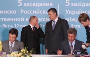 Aleksandr Novak and Yuriy Boyko