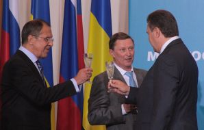 Sergey Lavrov and Viktor Yanukovich
