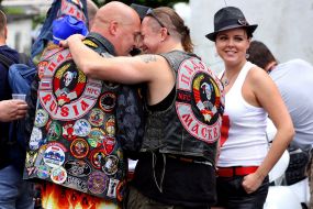Bikers at the festival