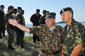 Бойцы морской пехоты Украины