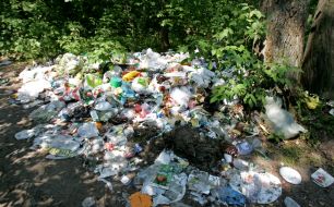 Scattered garbage