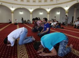Muslims at prayer