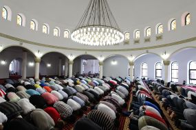 Muslims at prayer