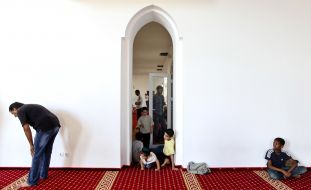 Muslims at prayer
