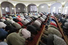 Muslims at prayer