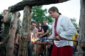 Участники празднования Дня Перуна
