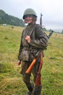 Участница военно-исторической реконструкции