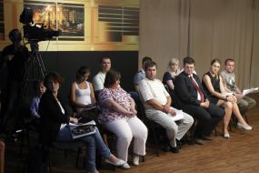 Participants and guests of the live broadcast