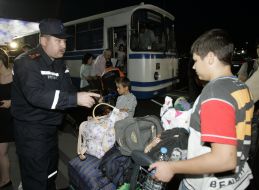 Эвакуированные из Сирии граждане Украины