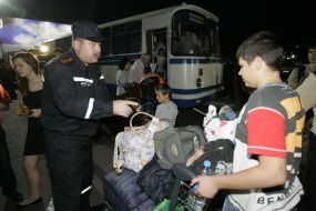 Эвакуированные из Сирии граждане Украины