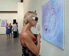 Visitor view a picture