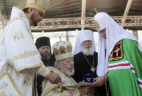 Metropolitan Volodymyr and Patriarсh Kirill