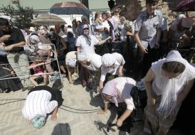 Believers during the liturgy