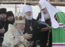 Metropolitan Volodymyr and Patriarсh Kirill