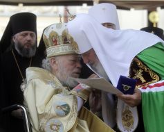 Metropolitan Volodymyr and Patriarсh Kirill