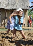 Children at the combined work