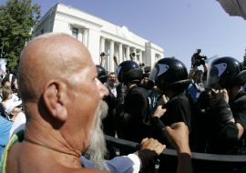 Participant of the mass meeting