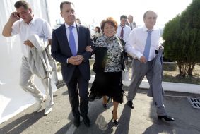 Tatyana Bakhteeva, Vladimir Seminozhenko and Artyom Pshonka