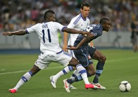 Ideye Brown, Danilo Silva and Sekou Cisse