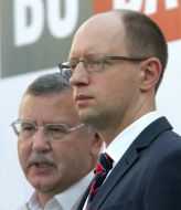 Аrsenij Yatsenyuk and Anatolij Gritsenko