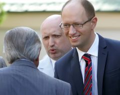 Arsenij Yatsenyuk and Aleksandr Turchinov