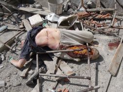 The corpse of a woman